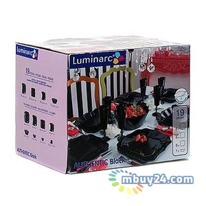 Столовый сервиз Luminarc Authentic Mix E6195 Black&white (19 пр.) фото №2