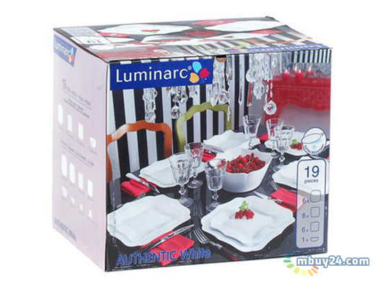 Сервіс Luminarc Authentic E6197 білий фото №2