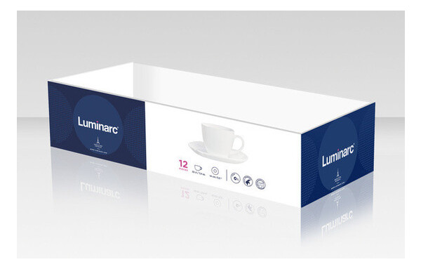 Сервіз чайний Luminarc Carine Q0881 White фото №2