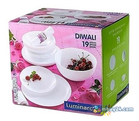 Сервіз столовий Luminarc Diwali h5869 19 предметів фото №1