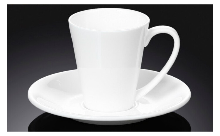 Чашка кавова з блюдцем Wilmax WL-993054 110 мл фото №1