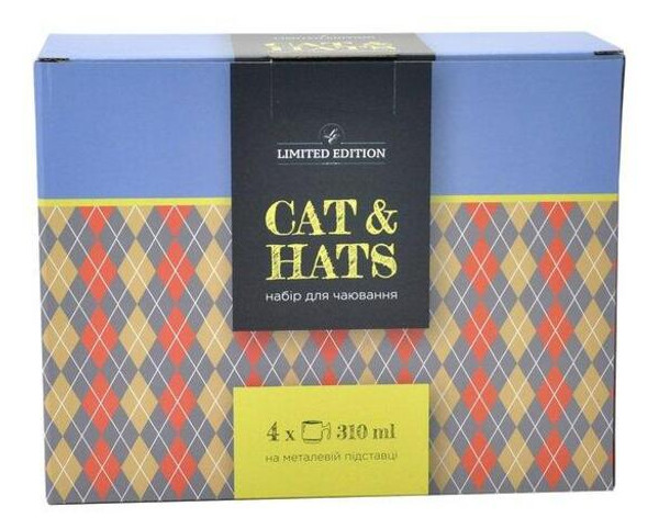 Набір кухлів на підставці Limited Edition Cat N Hats B1427-09461 5 предметів фото №6