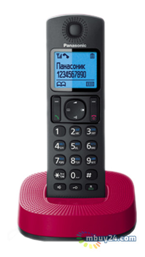 Радіотелефон Panasonic KX-TGC310UCR червоно-чорний фото №1