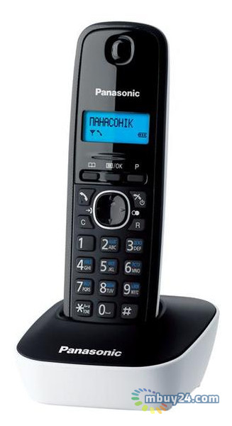 Радіотелефон Panasonic KX-TG1611UAW чорно-білий фото №1