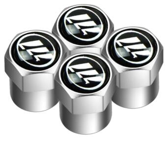 Захисні металеві ковпачки Primo на ніпель автомобільних коліс з логотипом Lifan - Silver фото №1