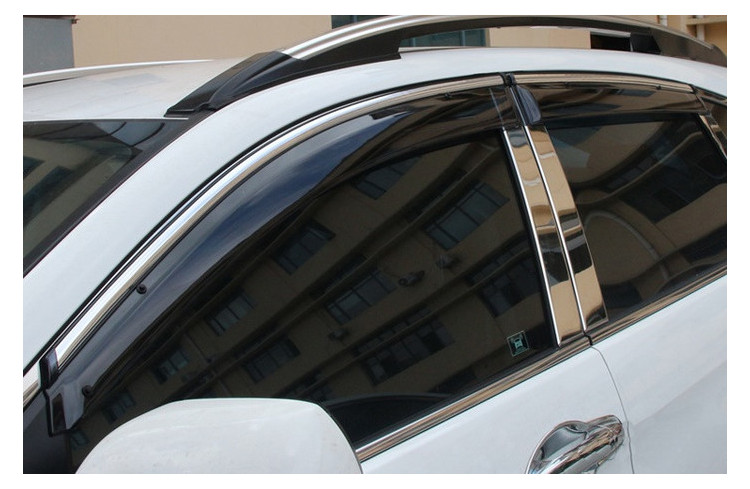 Дефлектори вікон Avtm HOCR0712 з хромом молдингом для Honda CR-V 2007-2012. фото №2