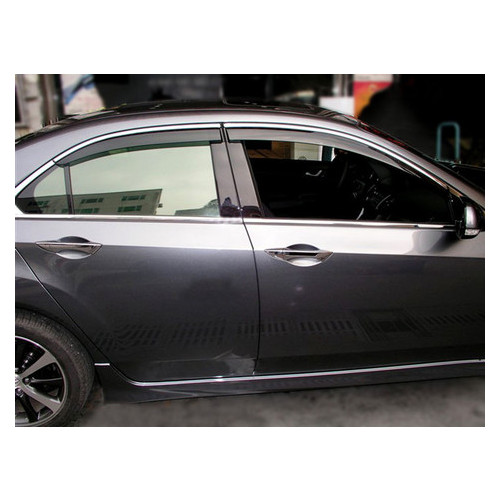 Дефлектори вікон Avtm для Honda Accord 2008-2012 Sedan (з хром молдингом) (HOAC0812) фото №2