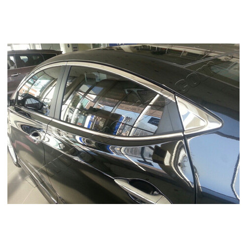 Окантовка стекол Omsaline полная Hyundai Elantra (2011-) 10шт (3206146) фото №1