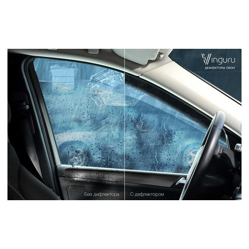 Дефлекторы окон Vinguru для Chevrolet Aveo 2006-2010 сед (AFV39106) фото №6