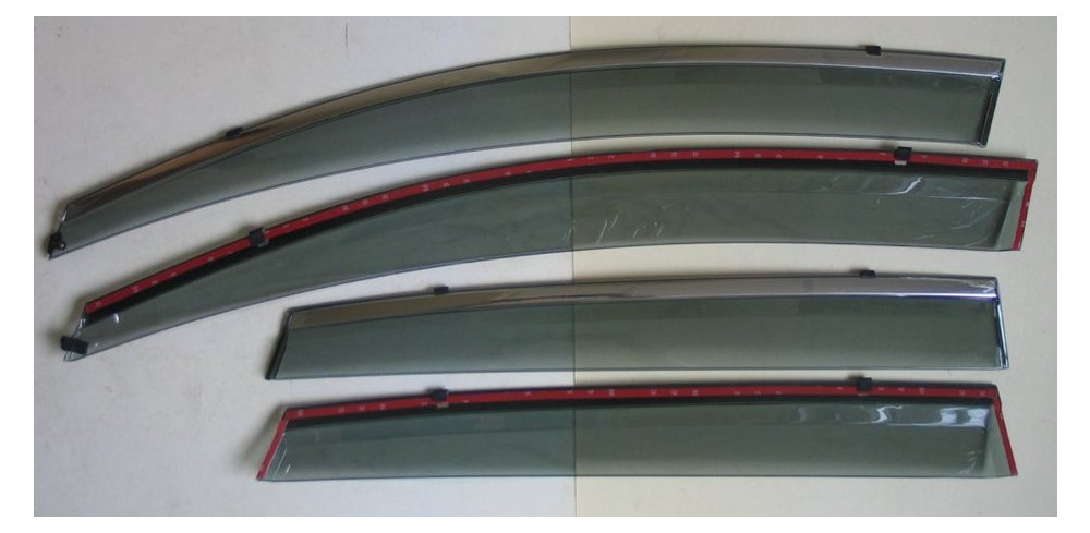 Honda CR-V Mk4 вітровики дефлектори вікон ASP з молдингом нержавіючої сталі / sunvisors (BHDCV1523-W/S) фото №1