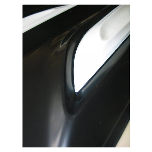 Toyota Hilux Revo 2014 молдинги широкі дверні чорно-білі ABS (KQD-7020) фото №4