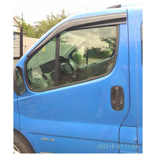 Дефлектори вікон (вітровики) Sunplex Opel Vivaro/Renault Trafic 2001-2015, кт 2шт, (Опель Віваро) фото №4