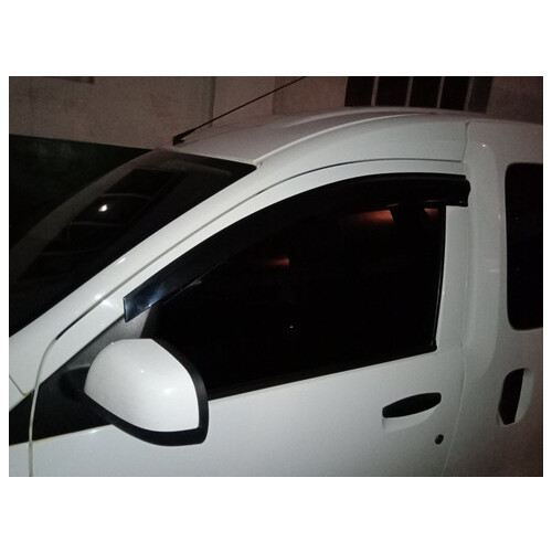 Дефлектори вікон (вітровики) Sunplex Renault Dokker 2013-, кт 2шт, (Рено Доккер) фото №3