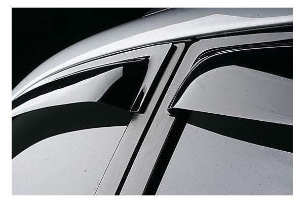 Дефлектори вікон Hic T110-M із хром молдингом для Toyota Camry V50 2011 фото №3