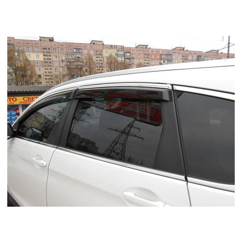 Дефлектори вікон HIC для Lexus NX 2014 - З Хром Молдінгом (LE23-M) фото №3