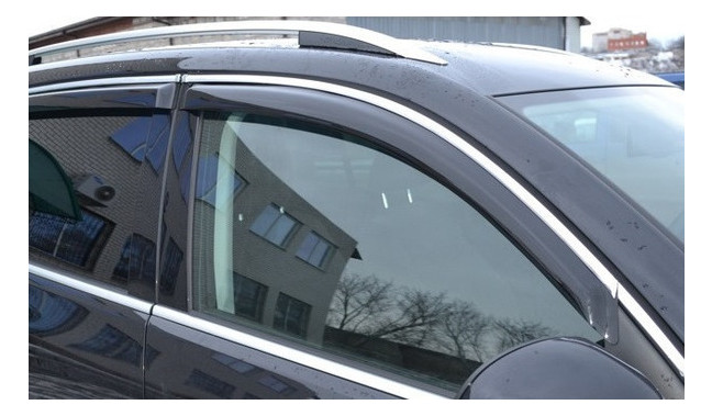 Дефлектори вікон HIC для Volkswagen Passat B8 2015 - Sedan З Хром молдингом, компл (VW56-M) фото №1