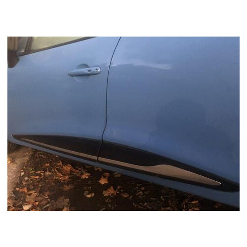 Молдинг дверей з поглибленням Renault Clio IV 2012-2019 4шт. нерж. (6116132) фото №2