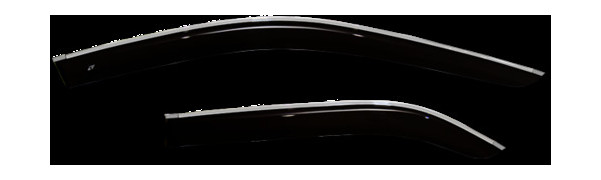 Дефлектори вікон Renault Kadjar 2015 - з хром молдингом (R15115CR) фото №2