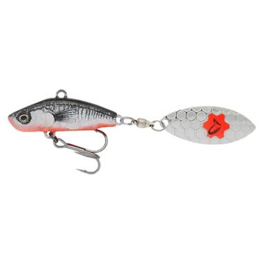 Блешня Savage Gear 3D Sticklebait Tailspin 65mm 9.0g Black Red (1854.43.92) фото №1