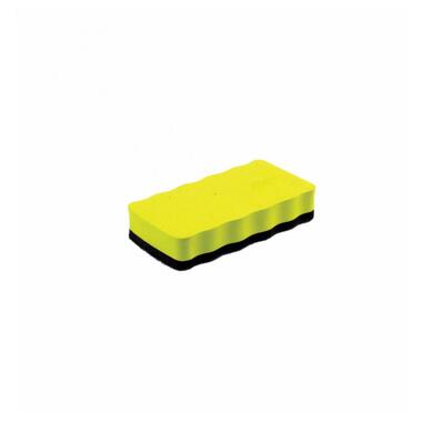 Губка для сухостираних дощок H-Tone з магнітом EVA 10.5х5.5х2 см жовта (JJ41154) фото №1