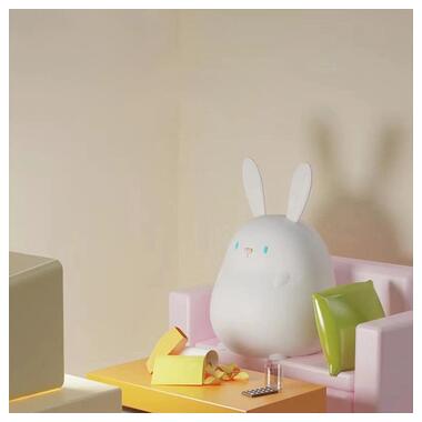 Дитячий силіконовий світильник Little Rabbit DS-RAB-1 Кролик бездротовий сенсорний міні нічник фото №3