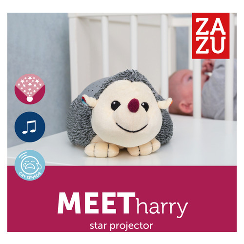 М'яка іграшка зірковий проектор нічник Zazu Harry Їжачок (ZA-HARRY-01) фото №3