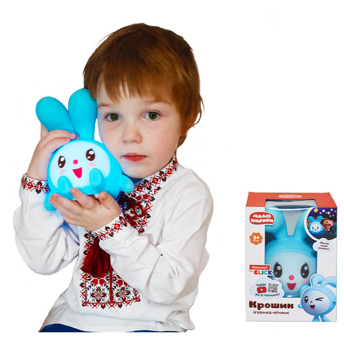 Нічник дитячий іграшка Click Малюки Крошок силіконовий (CLK-G01BR-K01) фото №2