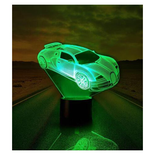 Нічник дитячий світильник 3DToyslamp Автомобіль 5 (08-009) фото №5