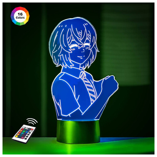 3D нічник 3DToyslamp Дазай Осаму 2 (Збільшене зображення) подарункова упаковка 16 кольорів пульт ДК (586УЕК36) фото №1