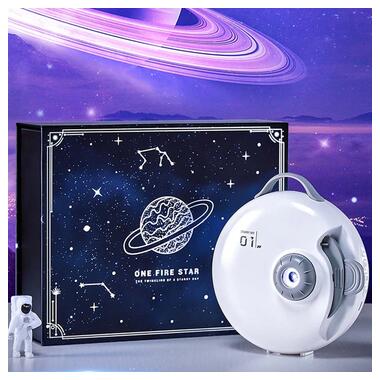 Проектор-нічник Epik Galaxy E18 with Bluetooth and Remote Control + 4 discs 1800 mAh White фото №12