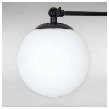 Настінний світильник Бра шар Light House LS-18150F-1 BK+WH чорний, білий плафон фото №3