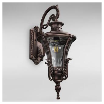 Вуличний настінний світильник Бра Light House DL-18768/1W коричневий фото №1