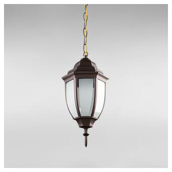 Вуличний підвісний світильник Light House DL-18799/1P коричневий, плафон білий матовий фото №2