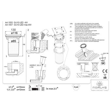 Тротуарный светильник Norlys Rena 1555ST фото №4
