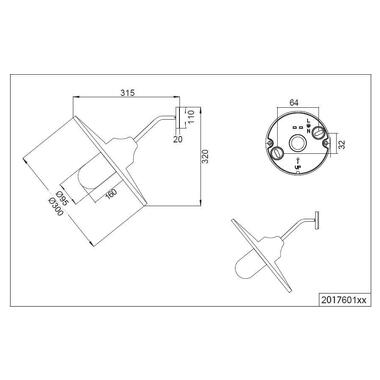 Уличное бра TRIO BRENTA 201760142 фото №3