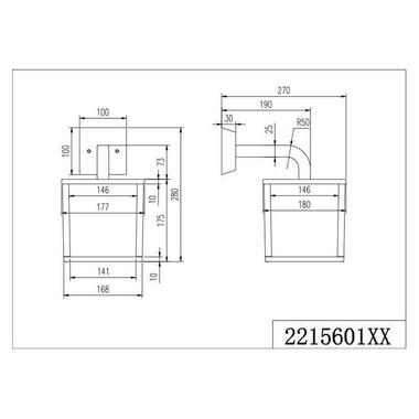 Уличное бра TRIO CUBANGO 221560142 фото №2