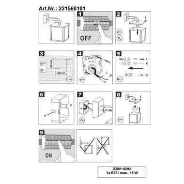 Уличное бра TRIO CUBANGO 221560142 фото №4