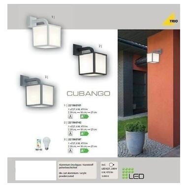 Уличное бра TRIO CUBANGO 221560142 фото №5