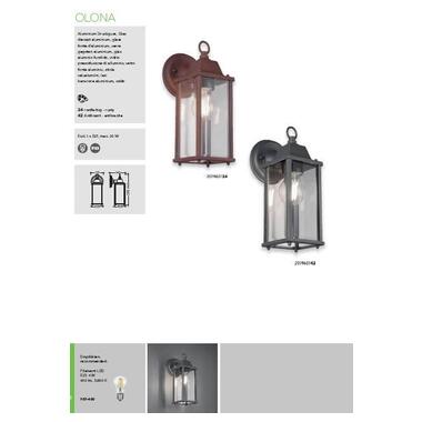 Уличное бра TRIO OLONA 201960124 фото №5