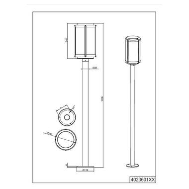 Уличный светильник TRIO TANARO 402360142 фото №5