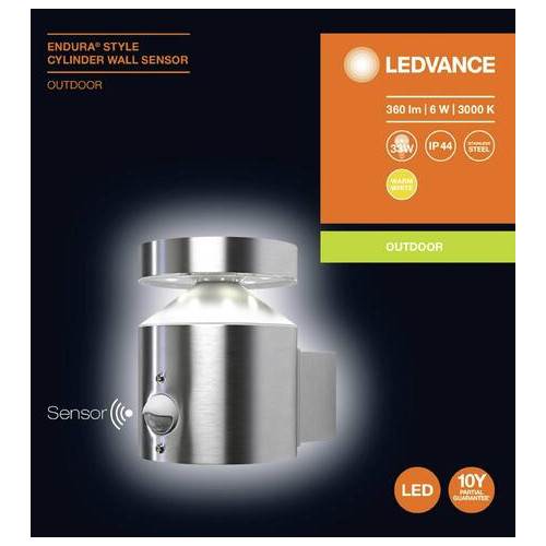 Фасадний світильник Ledvance ENDURA STYLE Cylinder Wall S 6W (4058075205352) фото №1