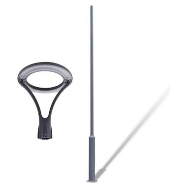 Комплект світильник світлодіодний парковий Lightwell LW-GL-50T + стовп парковий сірий 4м фото №3