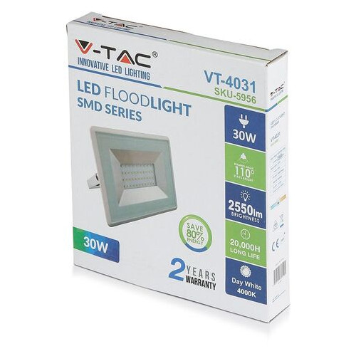 Прожектор вуличний LED V-TAC SKU-5965 E-Series 100W 230V 4000К (3800157625586) фото №7