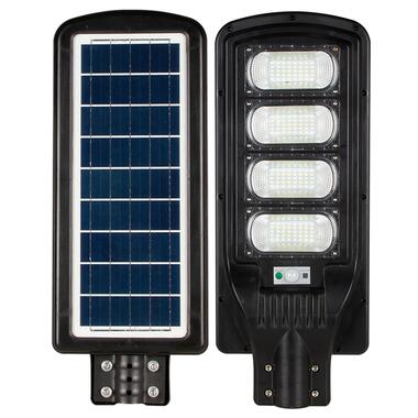 Світильник консольний вуличний на сонячній батареї з датчиком руху HOROZ ELECTRIC LED GRAND-200 200W чорний 6400K (денний) фото №1