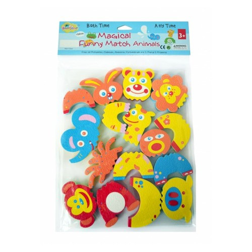 Игрушка для ванной Baby Great аква-пазлы Забавные животные 8 игрушек (5002025/GB-FM8A) фото №1