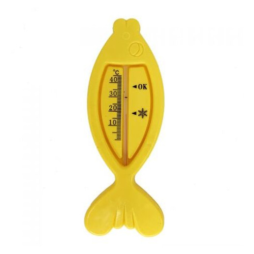 Термометр для води Рибка жовтий (№1101) фото №1