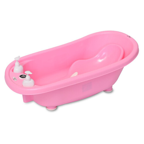 Дитяча ванна Lorelli з гіркою, термометром і підставкою Рожевий фото №3