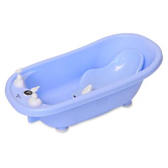 Дитяча ванна Lorelli з гіркою, термометром і підставкою Синій фото №3