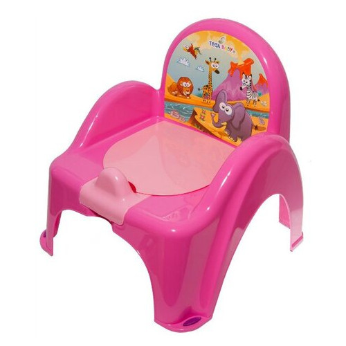 Горщик-крісло Tega Safari музичний PO-041 pink фото №1