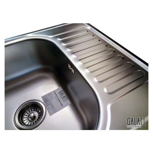 Кухонна мийка Galati Eko Sims Satin (8658) фото №6